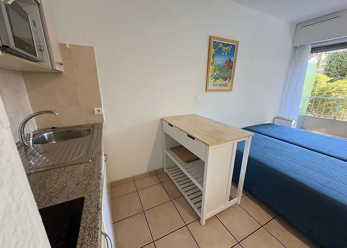 Ideal Centre-ville St-raphael, Climatise, Proche Et Commerces, Balcon, Wi-fi, Parking Optionnel - Fr-1-466a-35 شقة